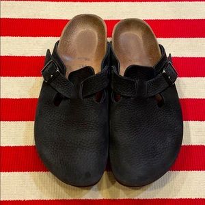 Birkenstock Black Clog Nubuck Size 38